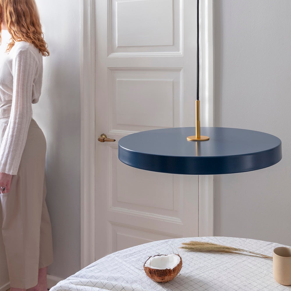 Asteria Pendellampe Medium Ø43 cmPetrol Blue