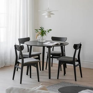 Rodham stol svart eik/mørkegrå