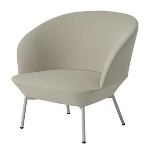 Oslo Lounge Chair Tube Base - Vidar 146 Grey