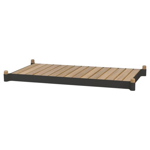 Sticks planter Benk Teak/lava grey