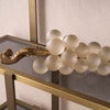 Object French Grapes white vintage brass finish
