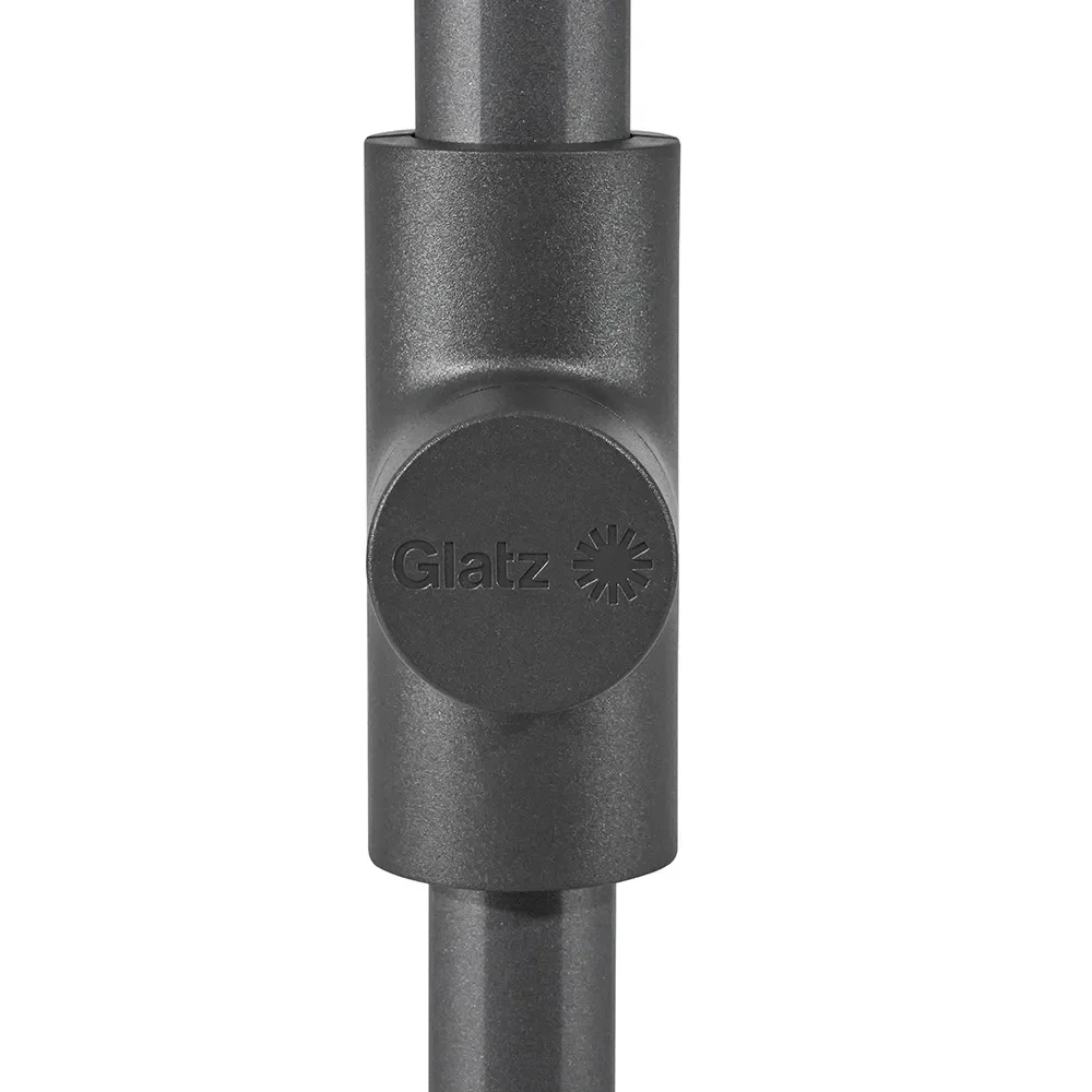 Smart parasoll 240x240 cm anthracite Kat.5 800 Red Stripe