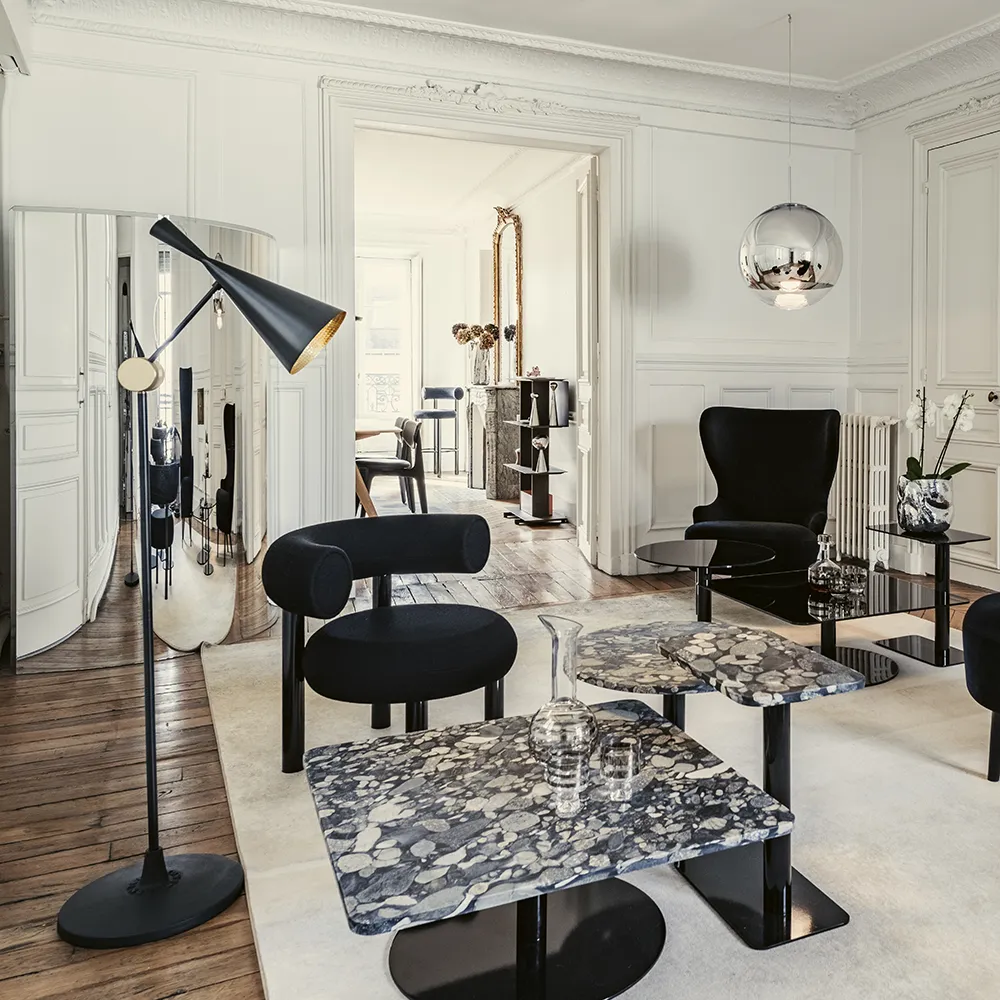 Beat gulvlampe Black LED