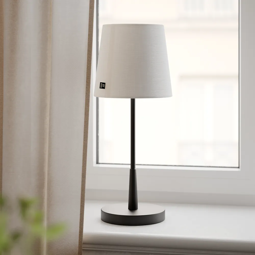Lumi bordlampe H: 48,5 cm svart/hvit