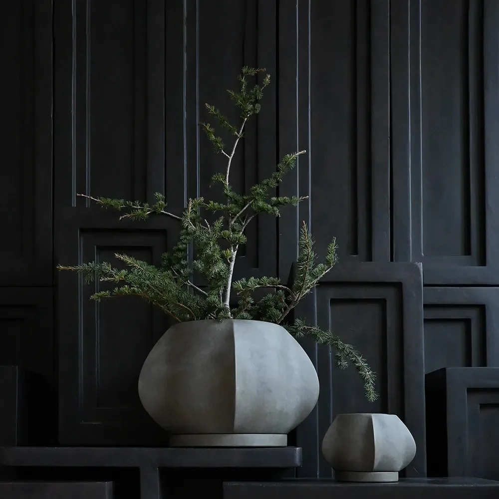 Arket krukke Medio - Dark Grey