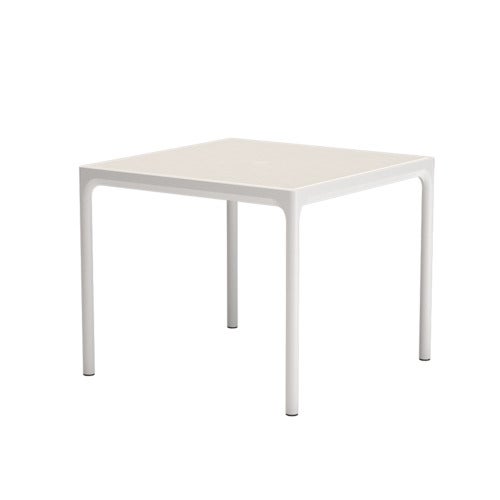 FOUR aluminiumsbord 90x90 cm vit