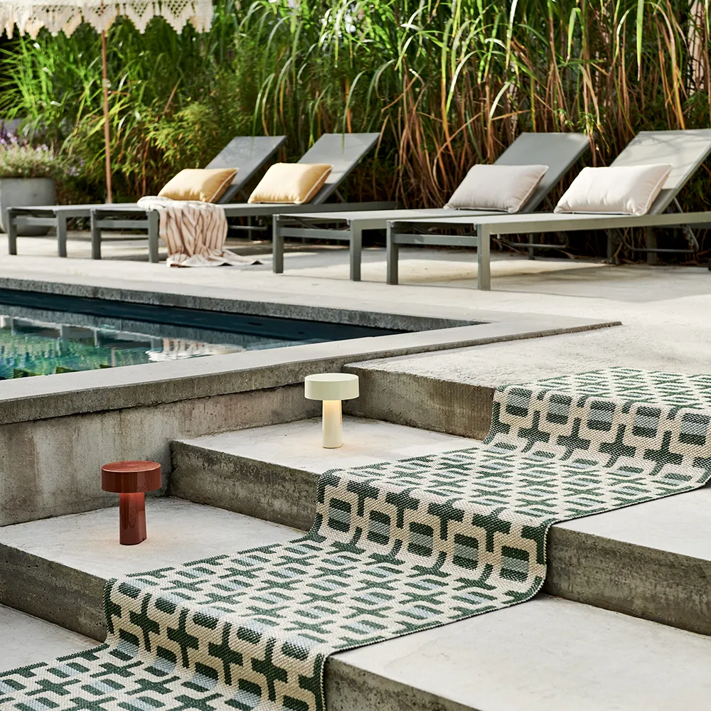 Tom teppe Leaf/Cream/sage 70 x 180 cm