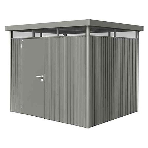 Highline hageskur størrelse h3 metallic kvartsgrå Biohort