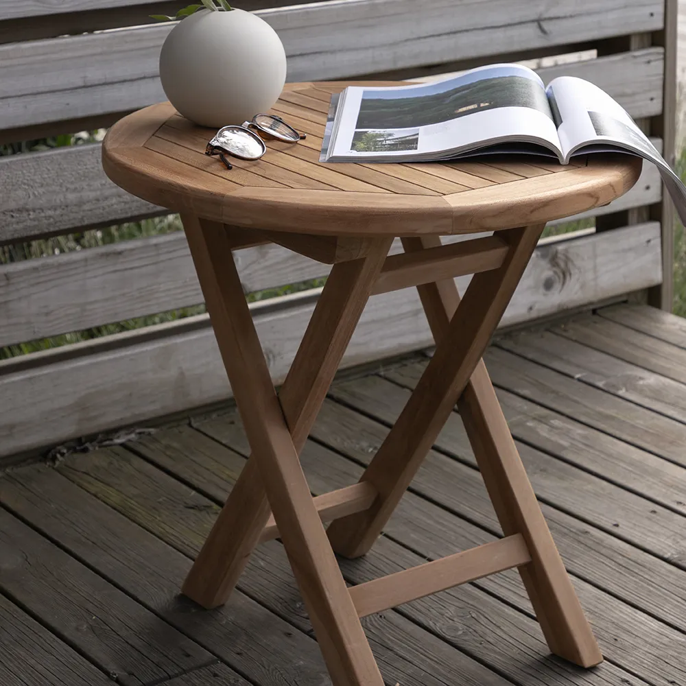 Kenya Sidebord Ø50 cm Teak 