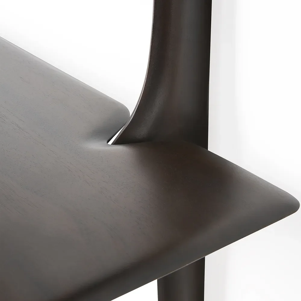 PI Vegghylle Mahogni dark brown 2 hylleplan