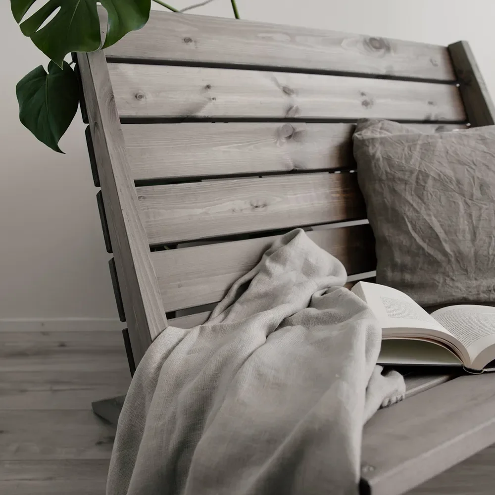 Double Granny Stol furu gråoljet 