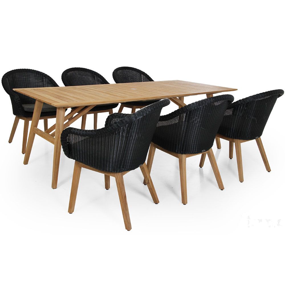 Beverly karmstol svart/grå Brafab