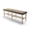 Nadja Bench 130 cm Hvitoljet ask/safeskinn Sahara