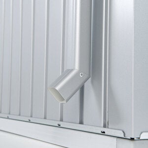 Europa nedløpsrørsett Garden shed metallic sølv Biohort