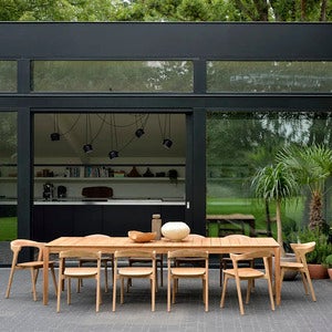 Bok Spisebord 300x110 cm Teak 