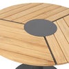Peace Wood spisebord 110 cm antrasitt / teak