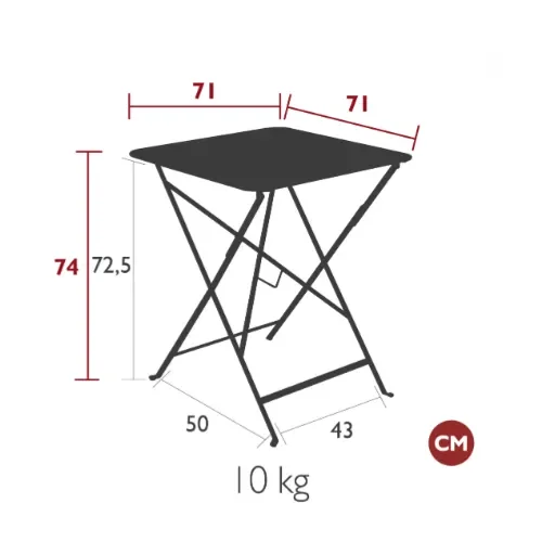 Bistro bord 71x71 cm Rosemary