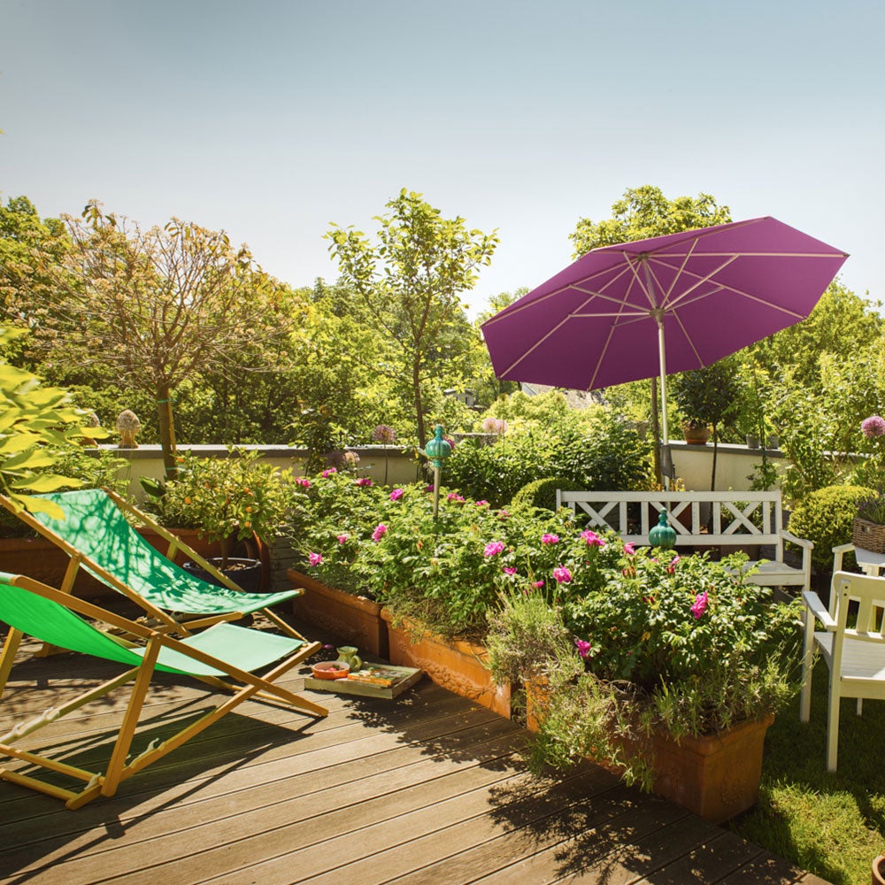 Alu-Twist parasoll 300 cm kat.5 523 Champagne