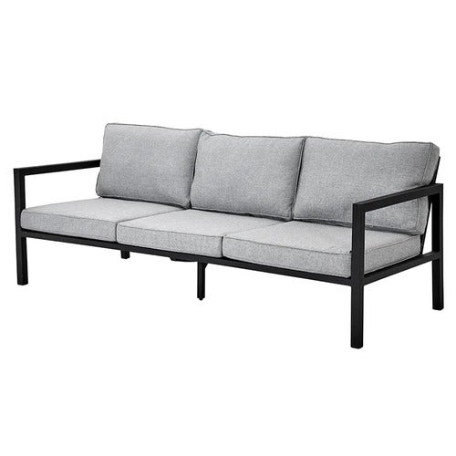 Belfort 3-seters sofa   inkludert puter svart / Peral Grey