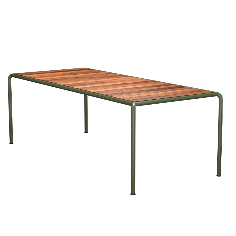 Houe, AVANTI Spisebord 222x98 cm ask/olivengrønn
