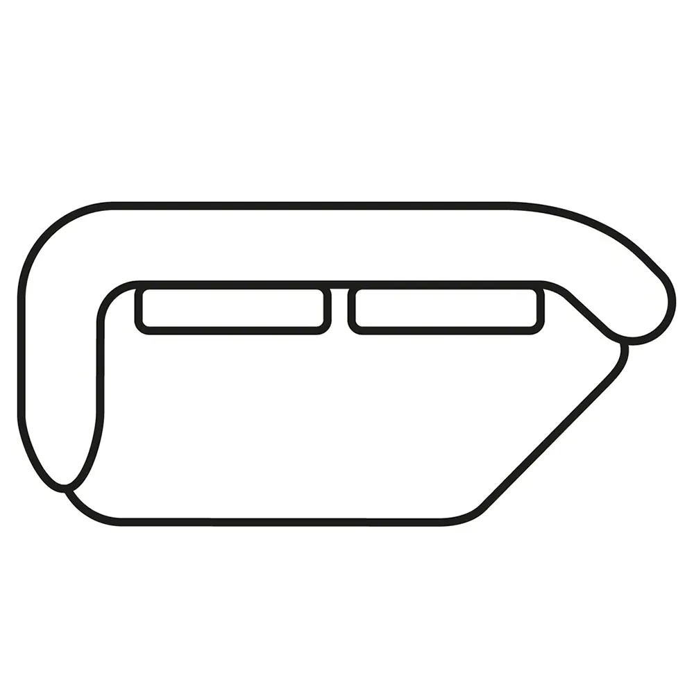 Orca 1,5-seter Curved venstre Kat A