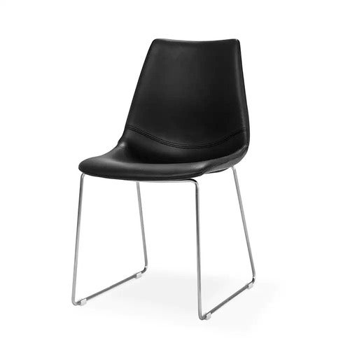 Fly spisestol svart/metall