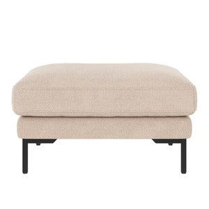 Corwin Fotpall stoff Rita lys beige