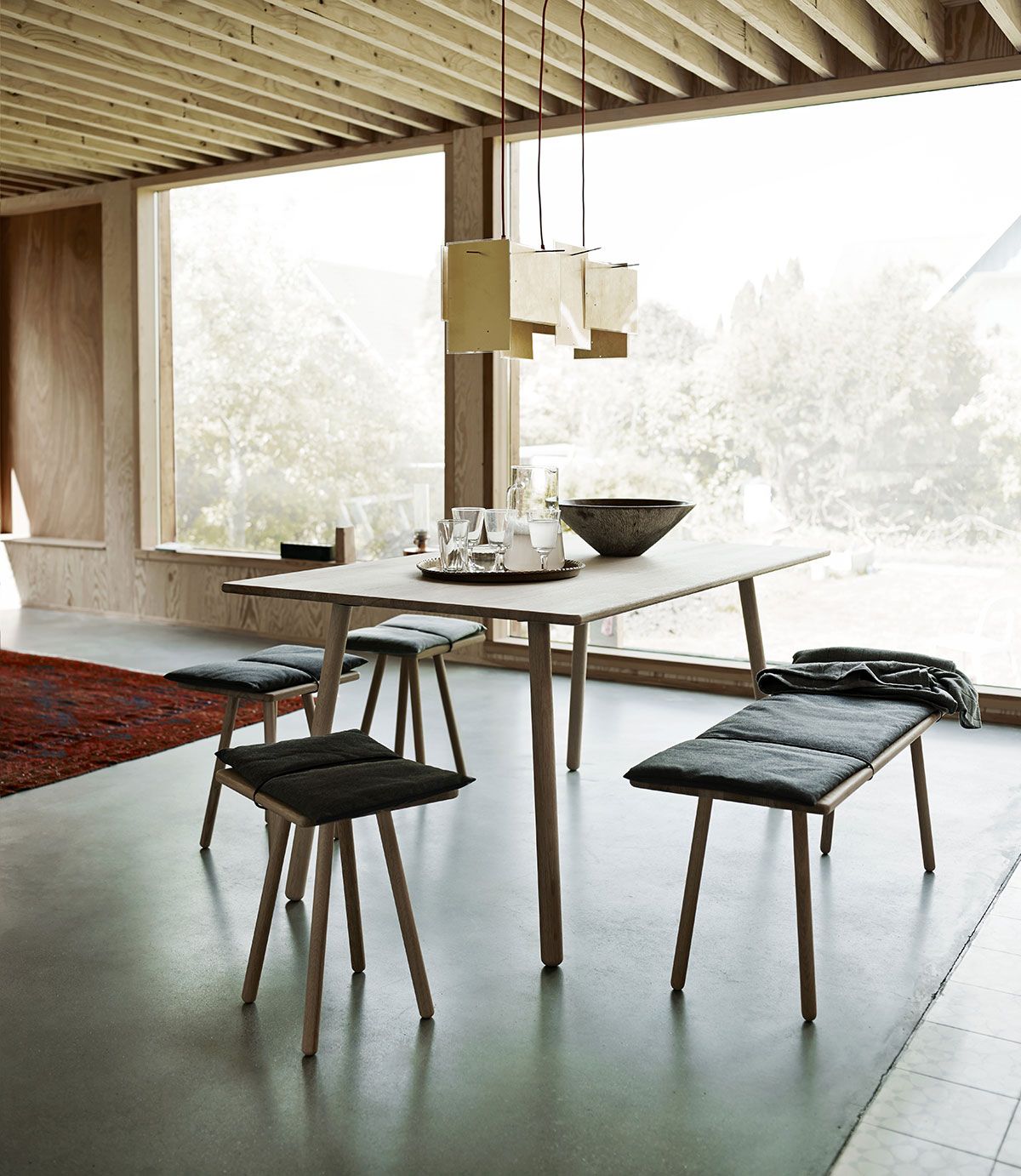 Georg Benk 124X38 cm Svart eik