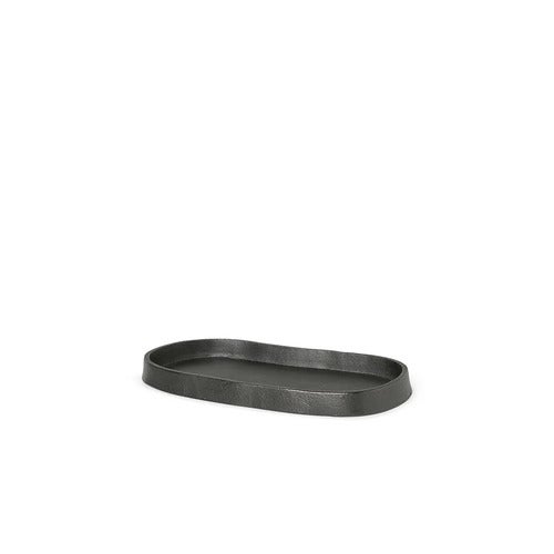 Yama Tray - Oval - Blackened Aluminium