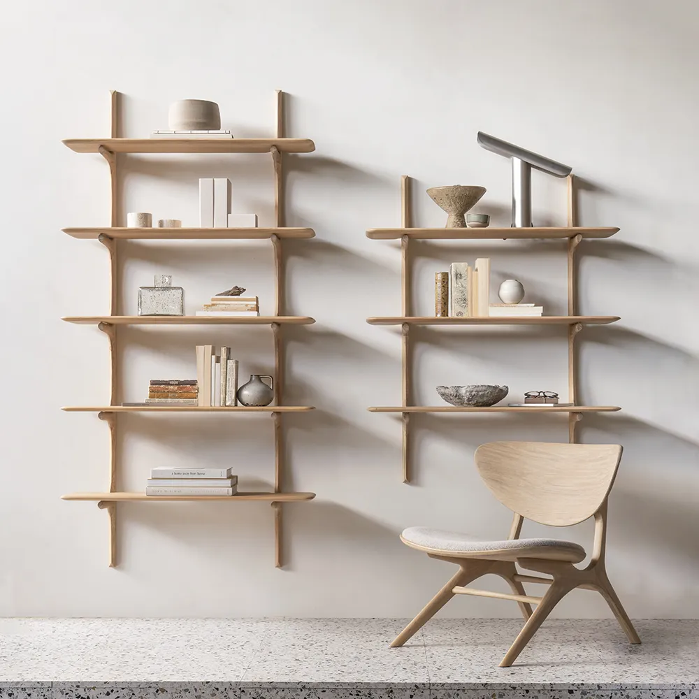 PI Vegghylle Eik 3 hyller