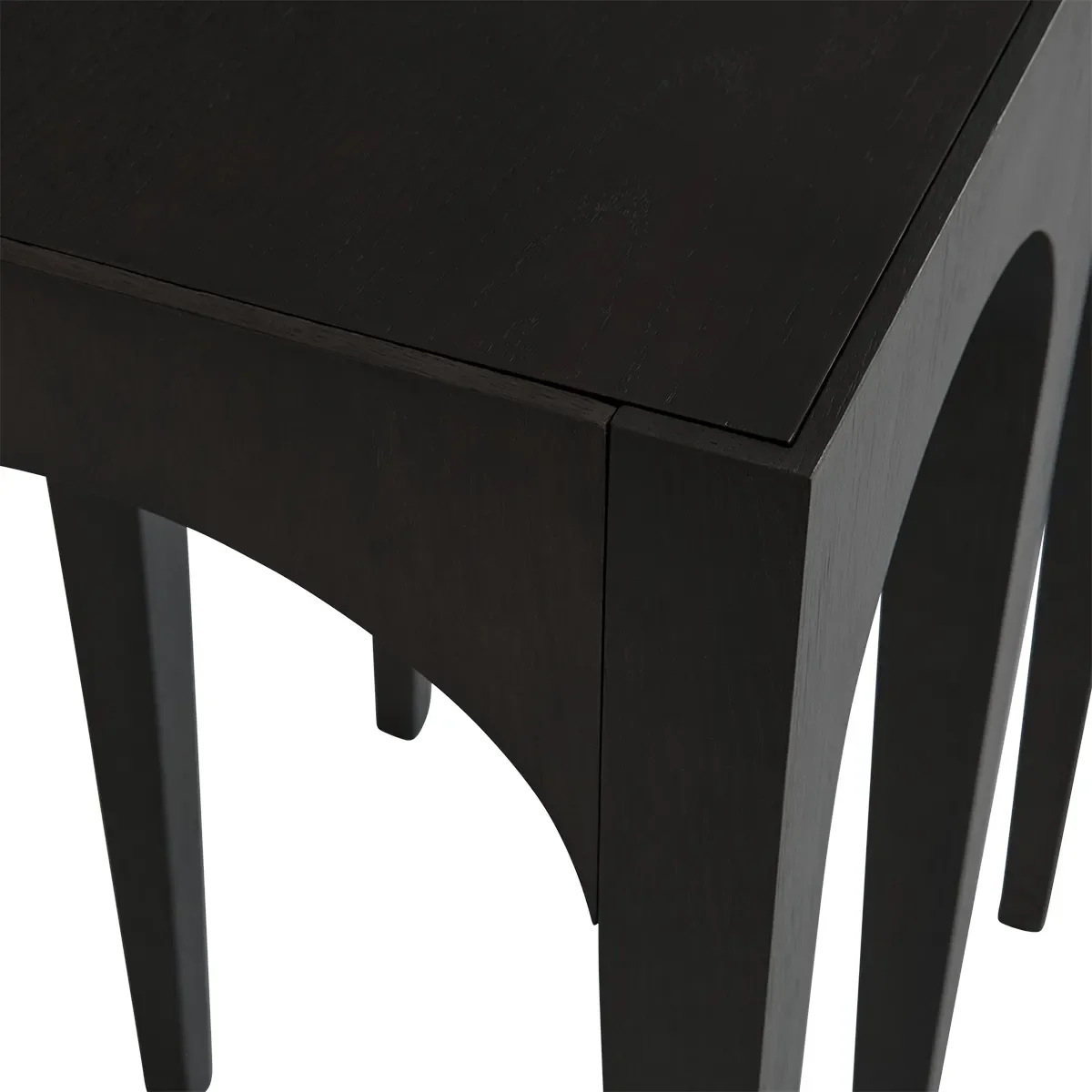 Bow konsollbord, stort – Coffee Black Oak