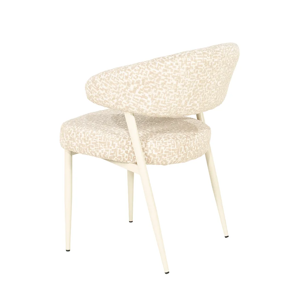 Spisestol Miso Taupe med armlener
