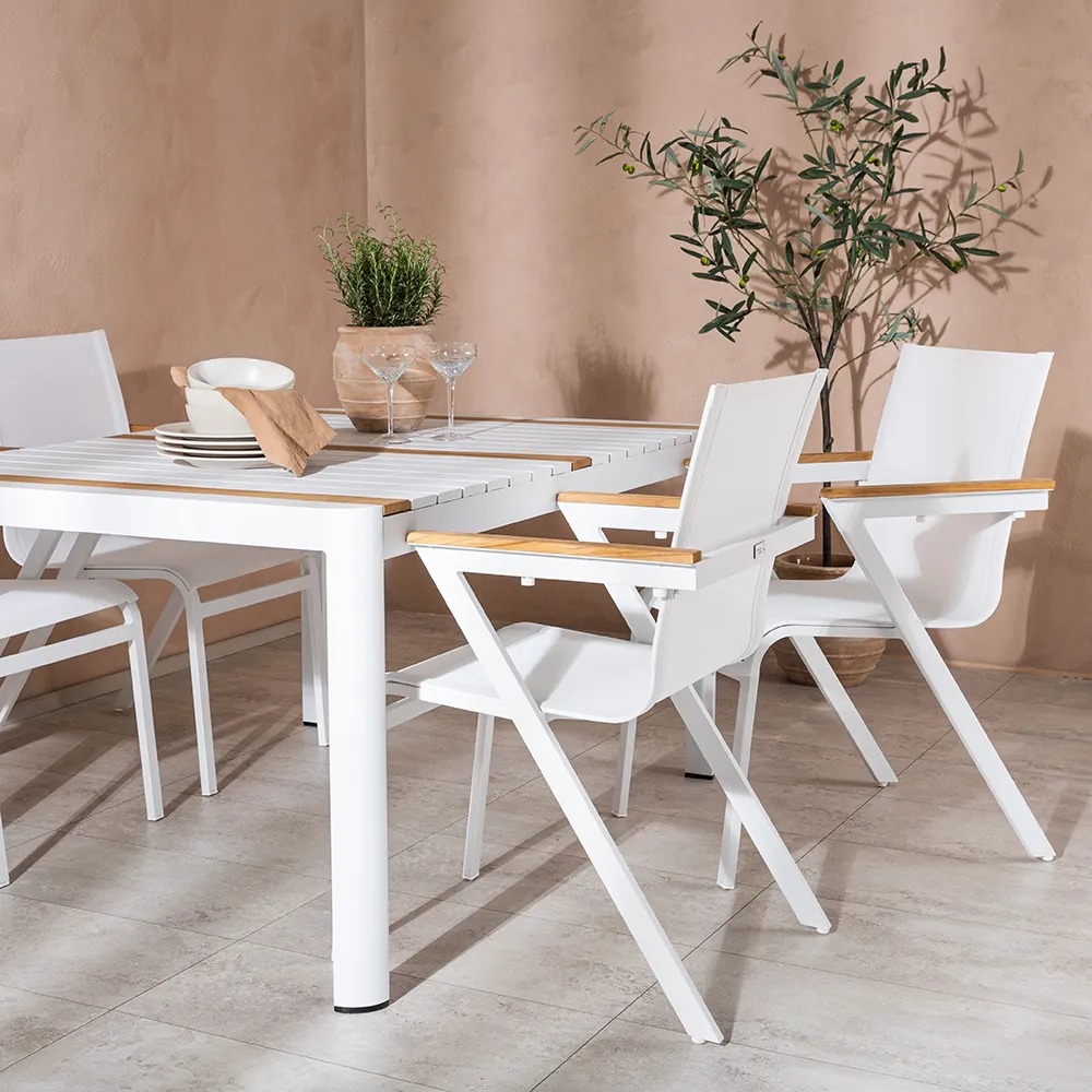 Mexico spisestol hvit 6-pakning 