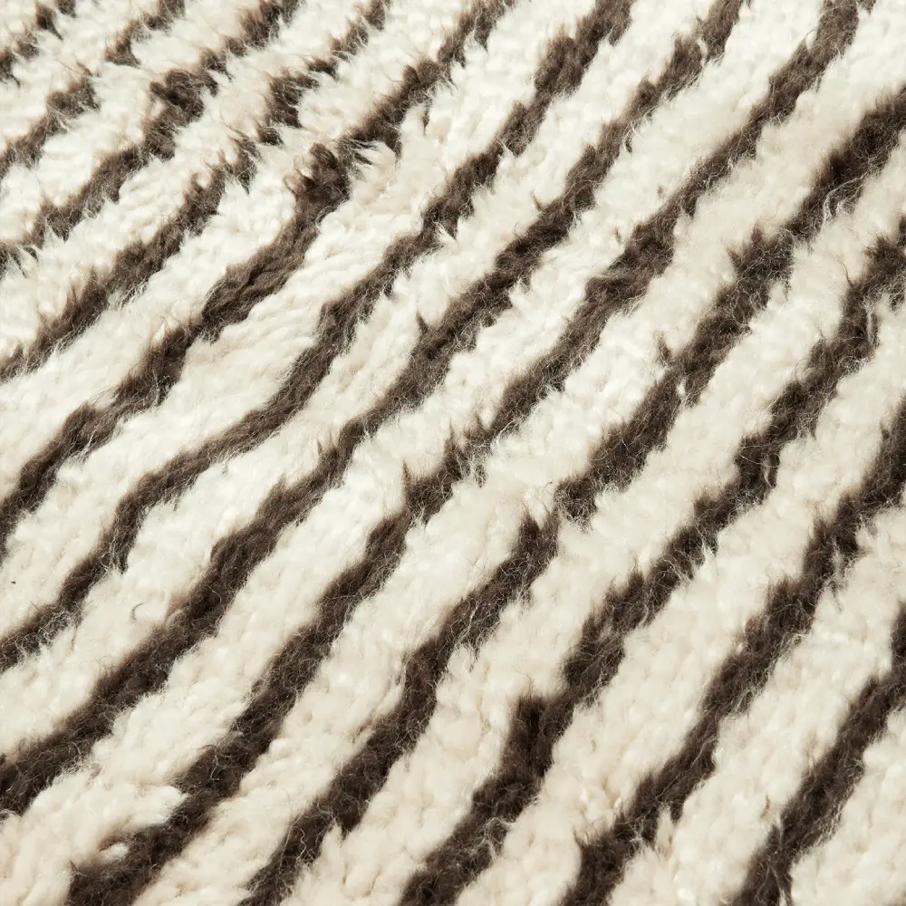 Kami Knytteteppe 120x180 cm - Off-white/Kaffe