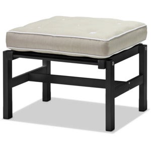 55x55cm skammel aluminium sort 