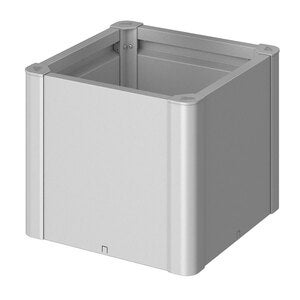 Belvedere plantebed mini størrelse 50 metallic sølv Biohort