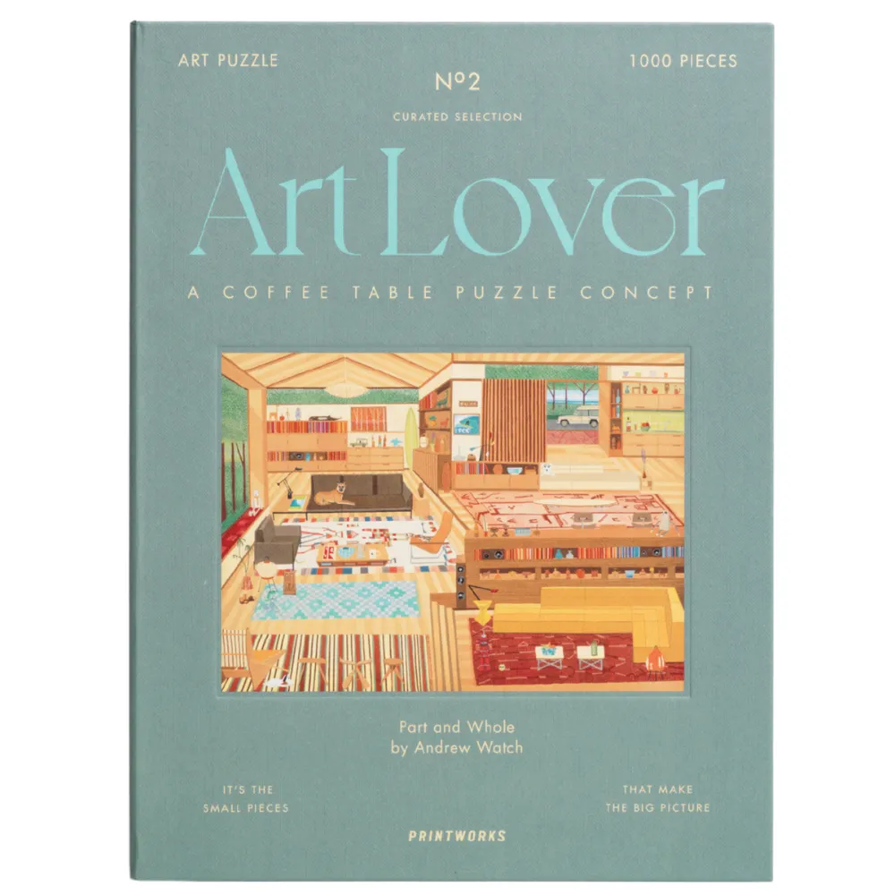  Art Lover Book Puzzle - Del og Hel, 1000 stk