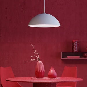 Skålpendel hvit E27