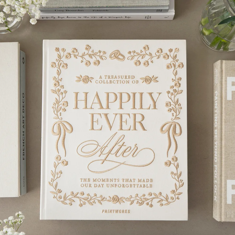 Embroidered Photo Album - Happily Ever After