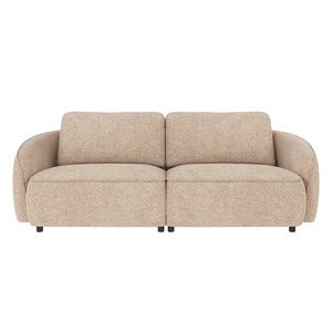 Norris sofa 3-seter stoff Anna lys beige