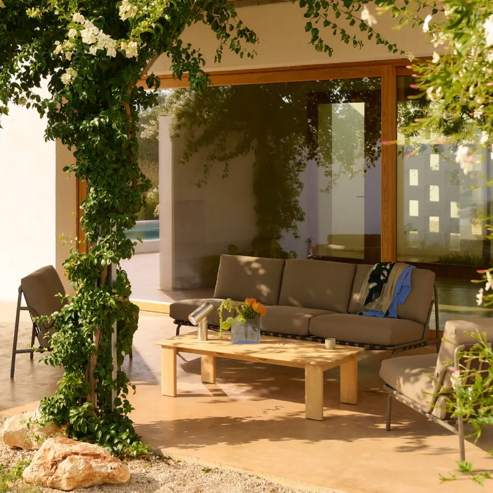 Lounge Lenestol Settle Ribbed Weave 5/Taupe