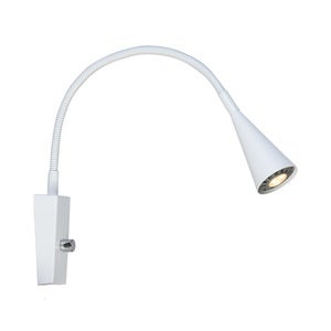 Ledro Vegglampe Matt hvit Mr16 Inkl. lyskilde