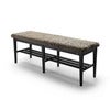 Nadja Bench 130 cm Svartbeiset ask/safeskinn Sahara