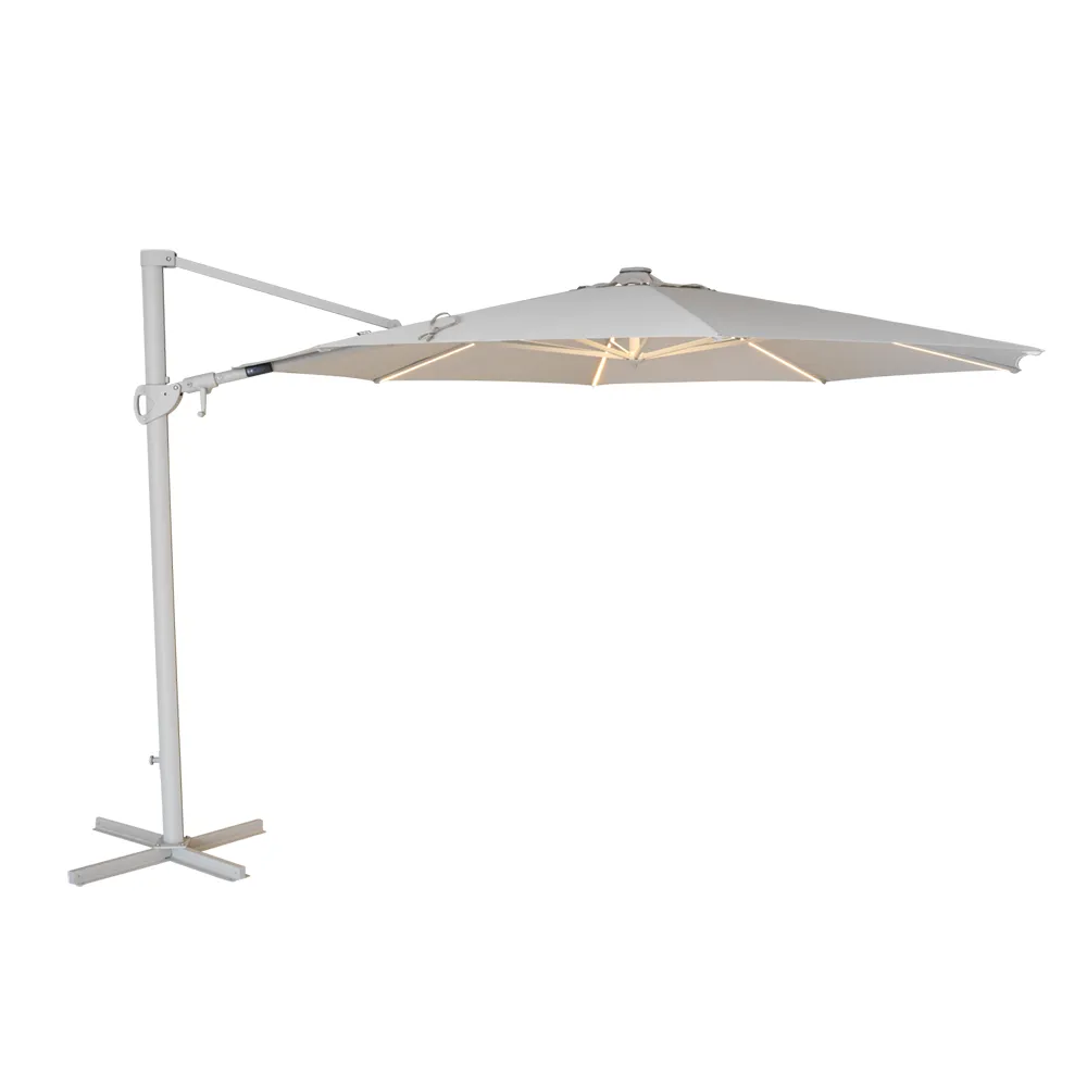 Cilento parasoll 350 cm Light Grey / Khaki
