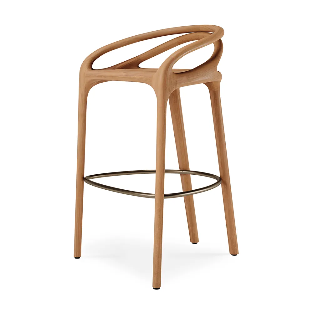 Ethnicraft, Aleta barstol teak