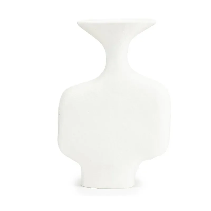 Asta vase 25x7.5x37 cm aluminium hvit