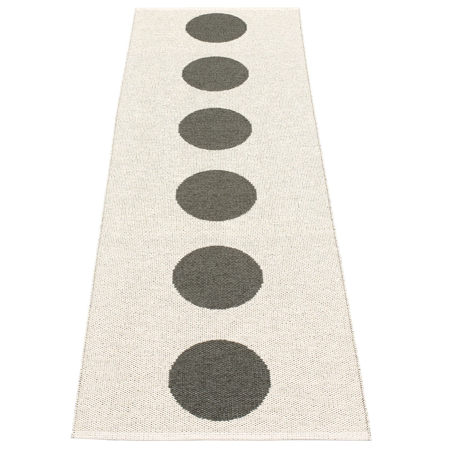 Vera matte 70x225 cm charcoal / vanilla 