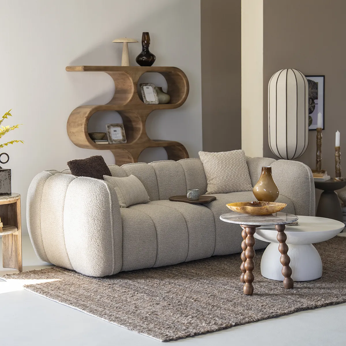 Sofa Cubetto (2,5-seter) Taupe