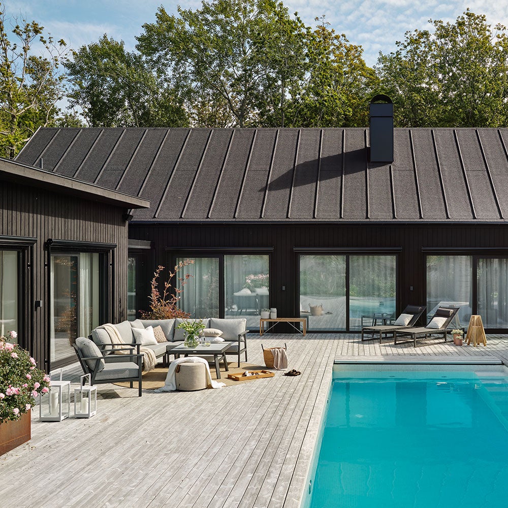 Samvaro høyre + venstre avslutning 2-seter antrasitt Brafab