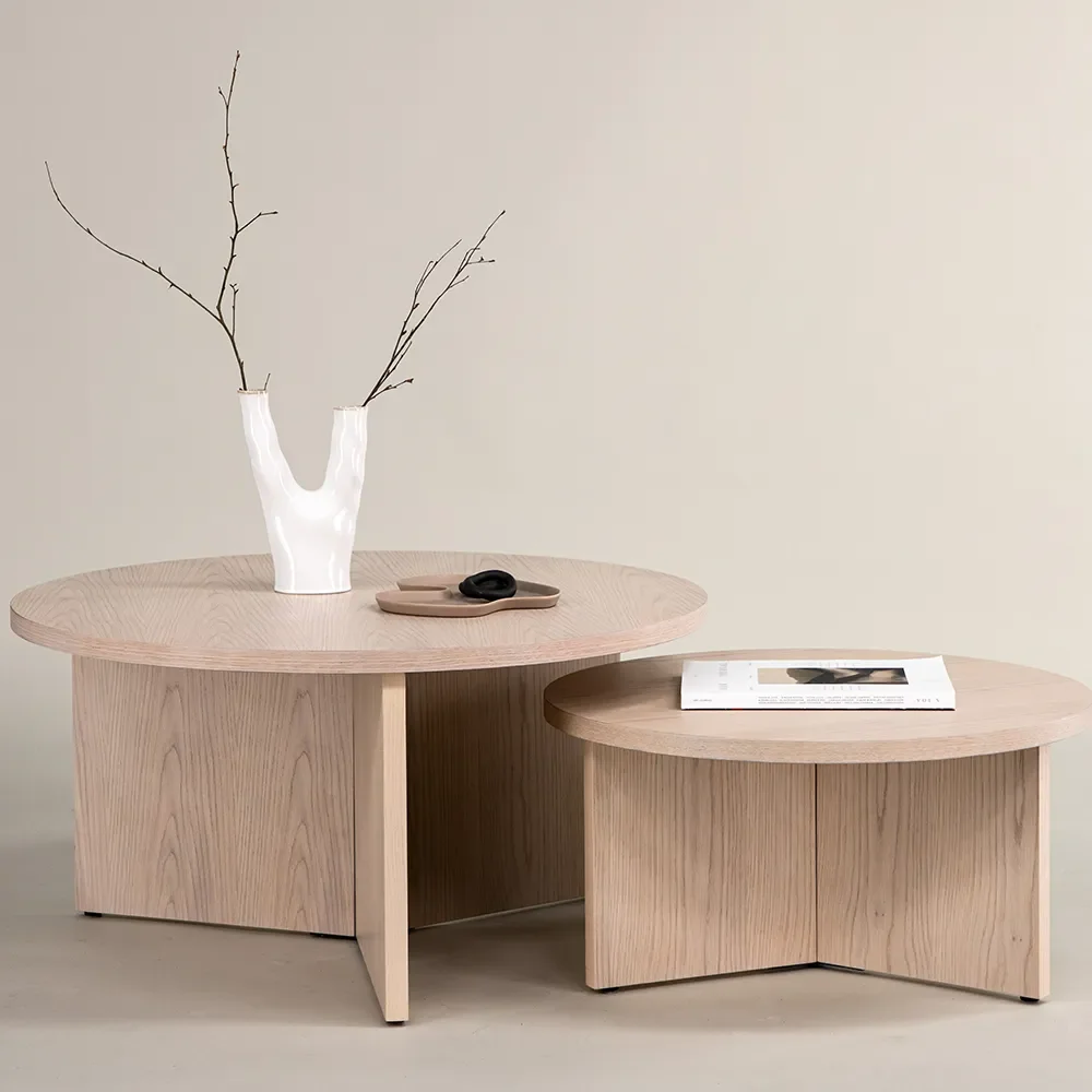 Saltö Salongbord Ø65 cm Whitewash 